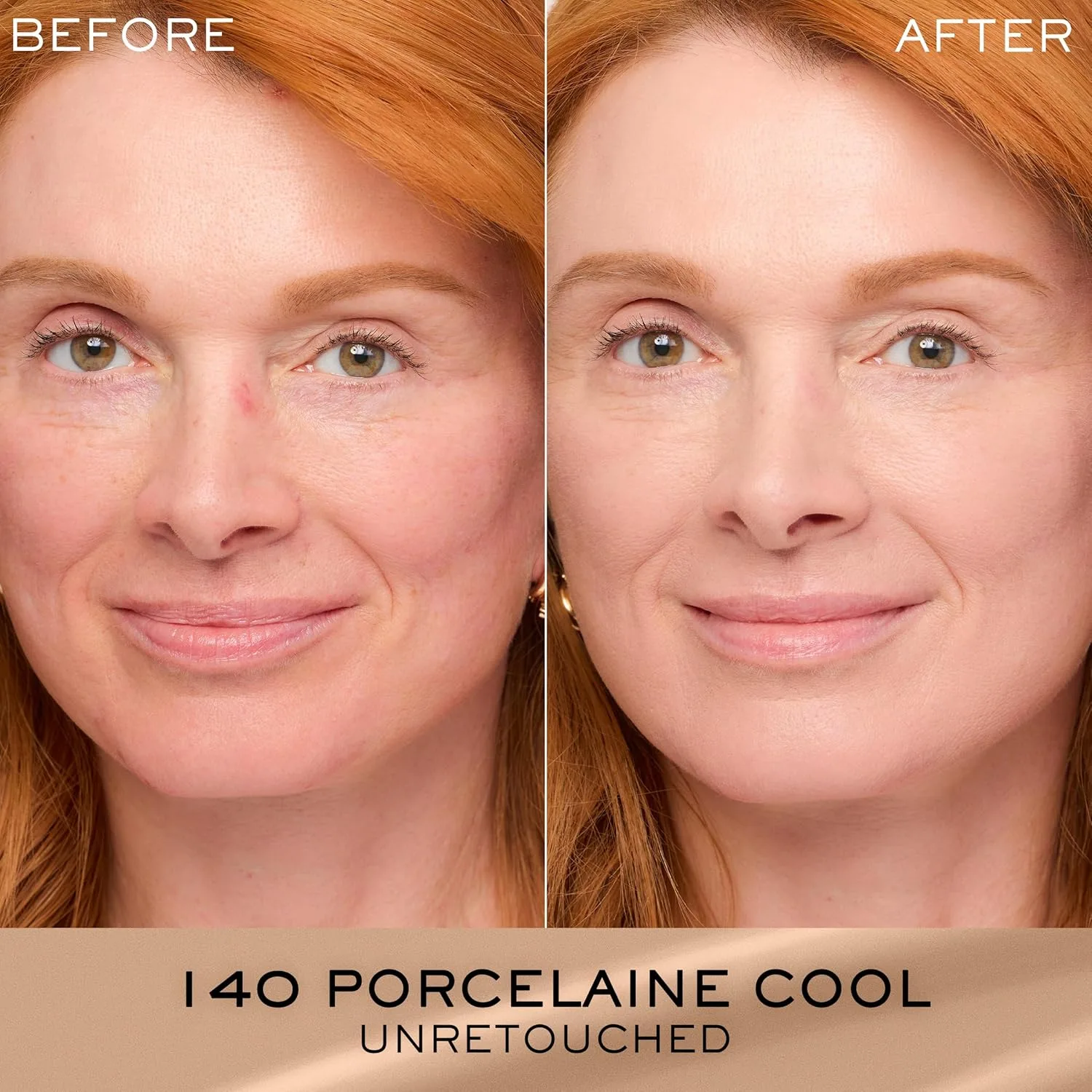Тональный крем Lancôme Renergie Lift Makeup Foundation - легкая и увлажняющая формула, среднее-плотное покрытие, SPF 27, антивозрастной, лифтинг- и укрепляющий эффект, стойкость до 12 часов., 140 Porcelaine 20 C: light skin tones with cool pink... — фото 3