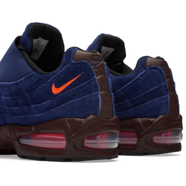Кроссовки Air Max 95 Big Bubble Zip Nike, loyal синий, hyper crimson, el dorado & черный — фото 3