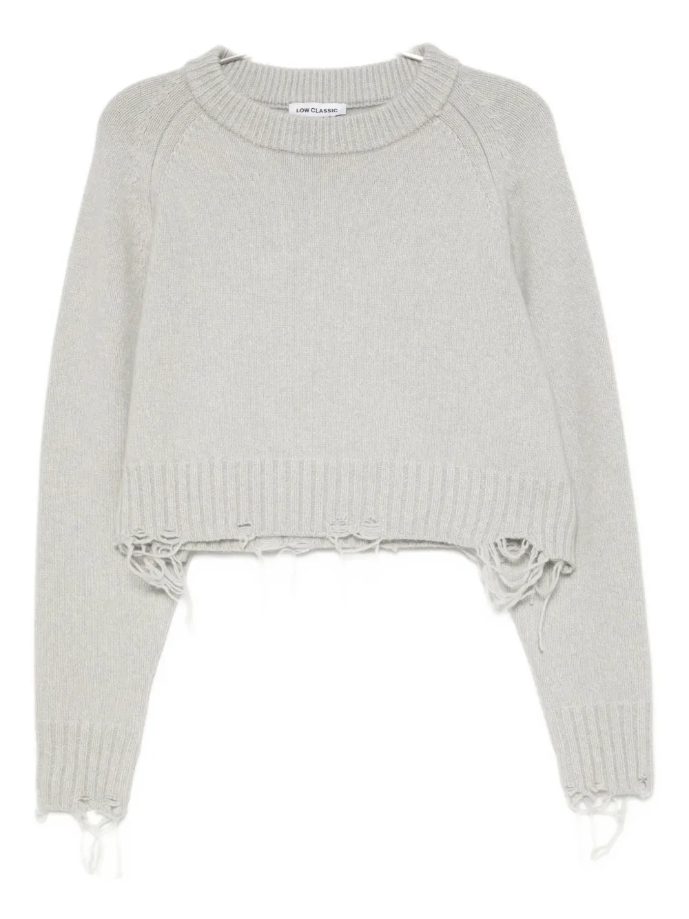 

Трикотажный топ с принтом Low Classic, серый