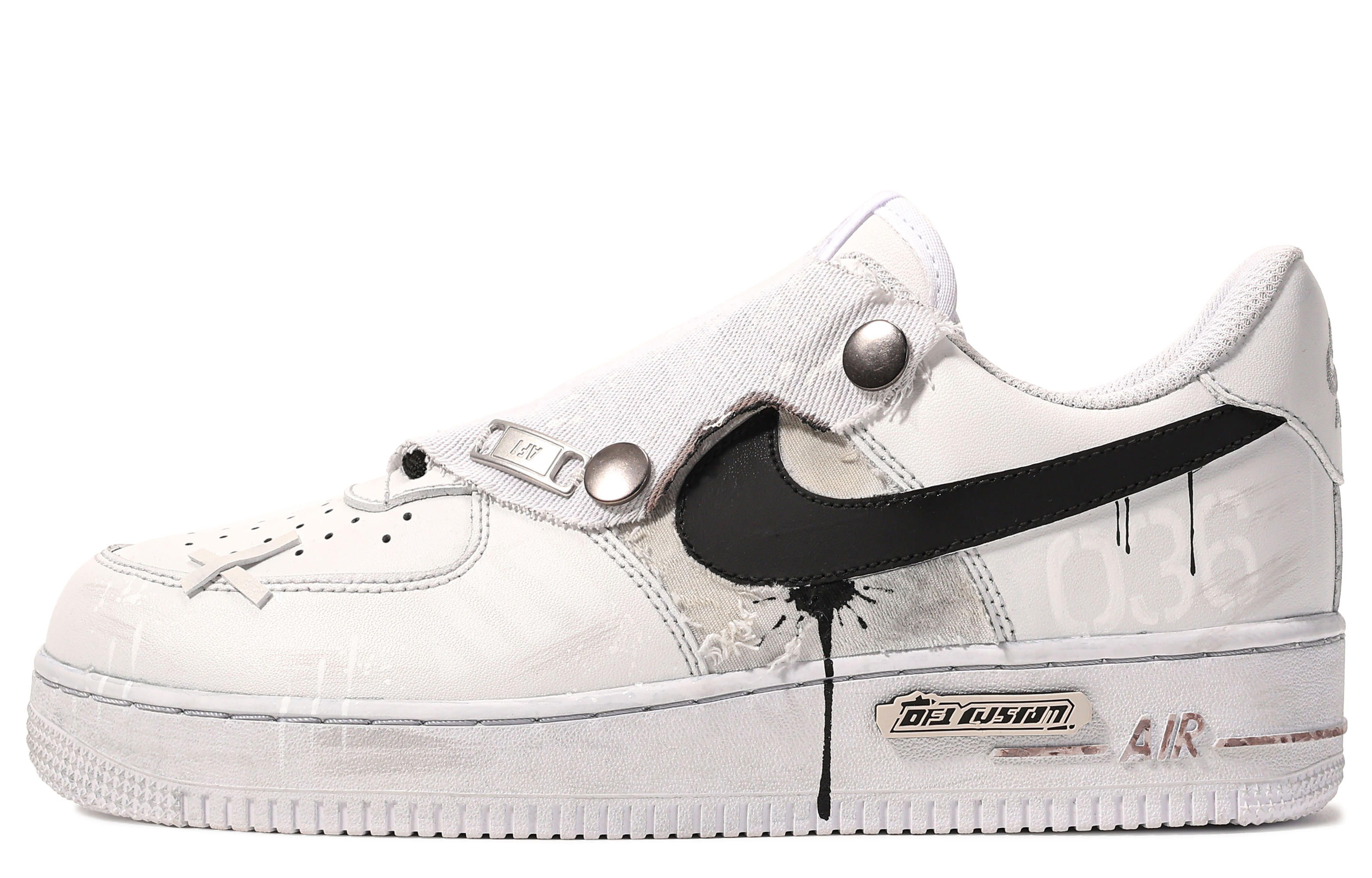 

Кроссовки Nike Air Force 1 Skateboard Shoes Women's Low-Top White Black, Белый, Кроссовки Nike Air Force 1 Skateboard Shoes Women's Low-Top White Black