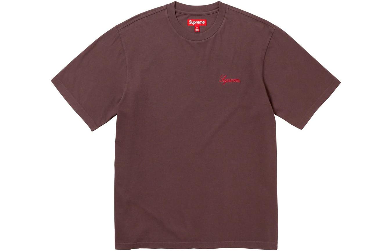 

Топ из стираной ткани с надписью S/S FW23 Supreme, серый/серый