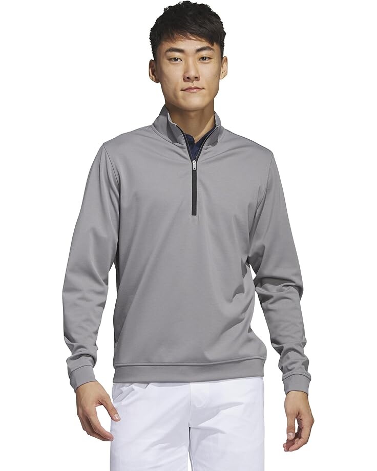 

Пуловер adidas Golf Elevated 1/4 Zip Pullover, цвет Grey Three
