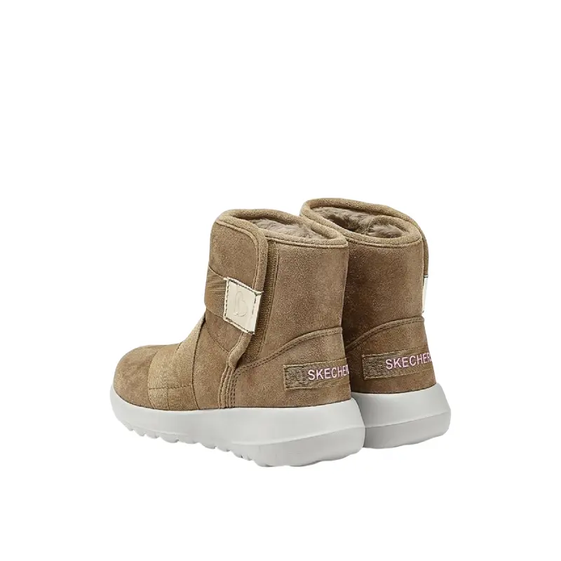 Износостойкие высокие детские ботинки для детей Skechers Kids, Chestnut — фото 4