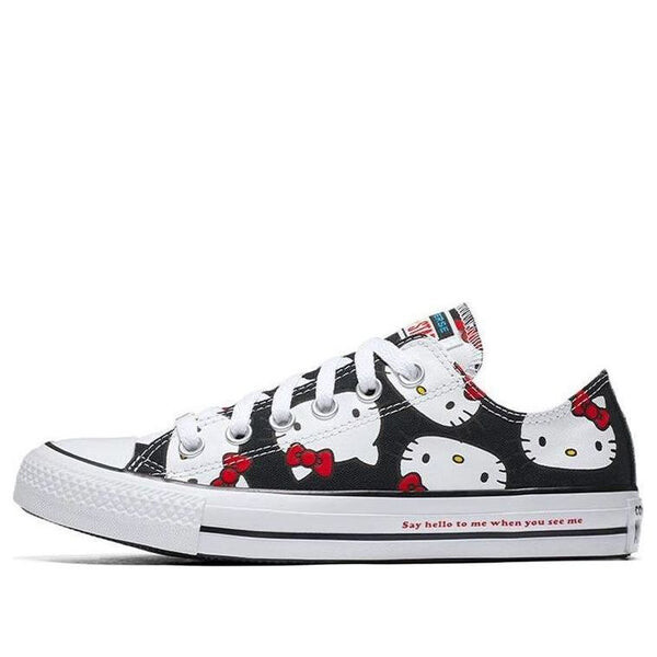

Кроссовки hello kitty x chuck taylor all star canvas ox 'black' Converse, черный