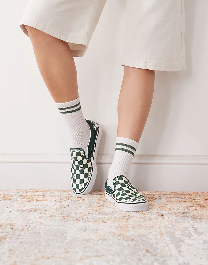Кеды Vans Classic изумрудного цвета