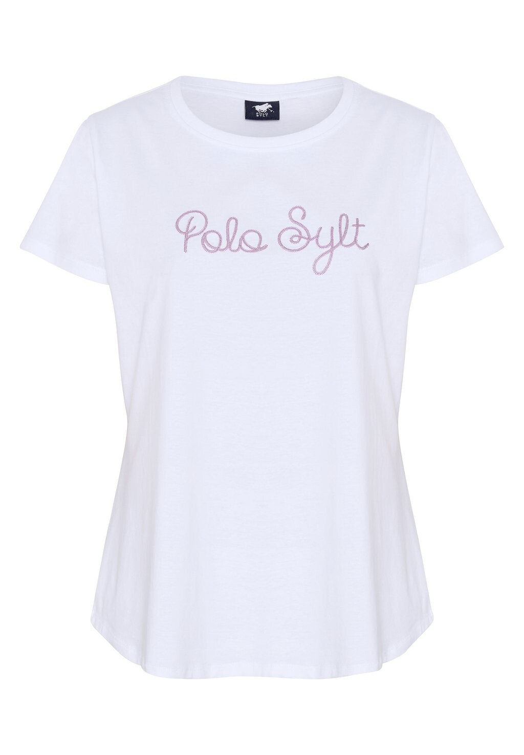 

Принт на футболке LABEL-DESIGN Polo Sylt, белый