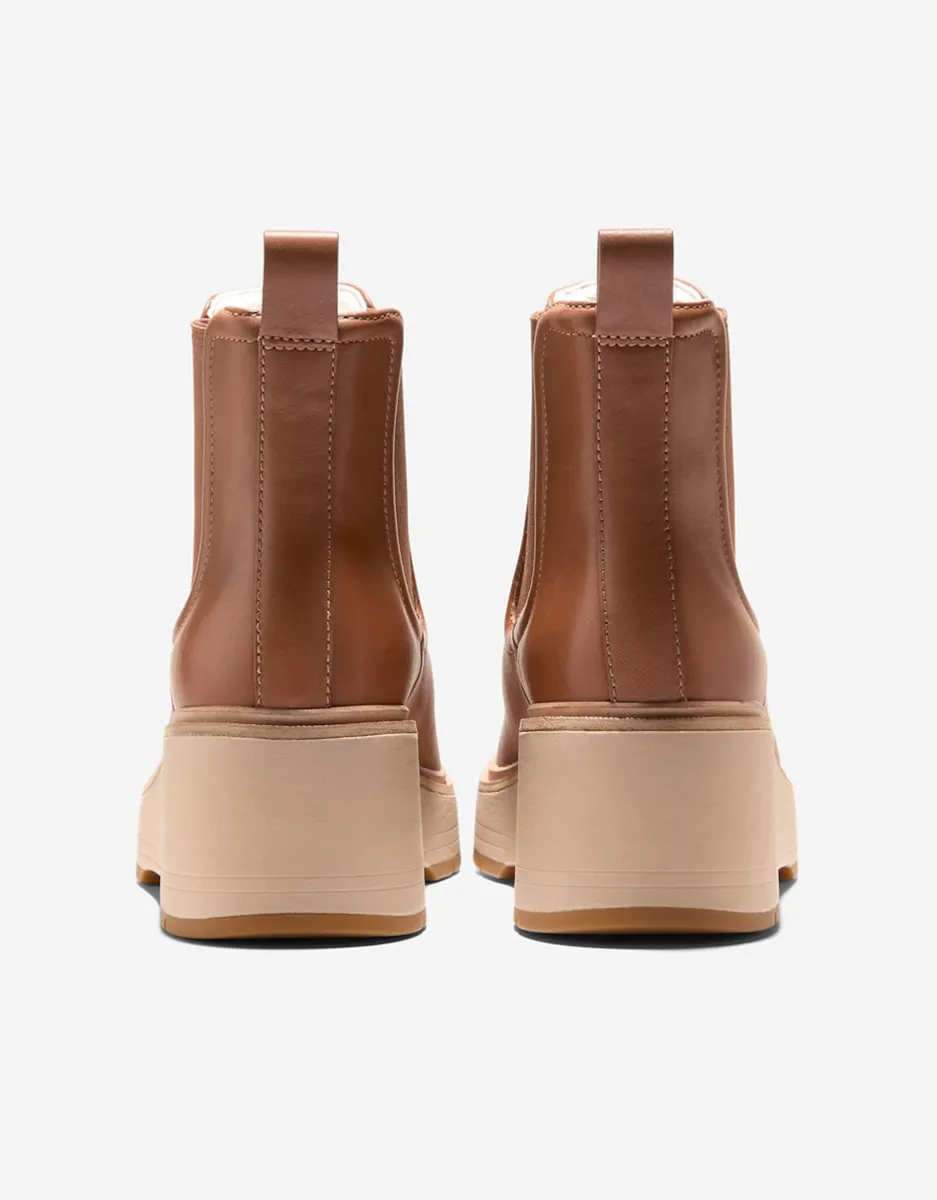 Женские ботинки-челси из кожи Cole Haan, коричневый — фото 2