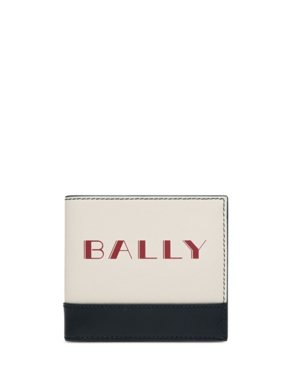 

Кожаный кошелек с надписью-логотипом Bally, бежевый