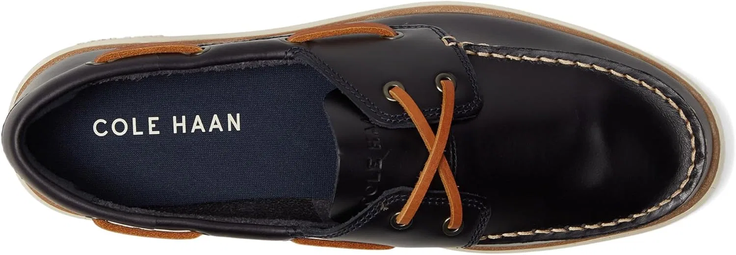 Мужская обувь Cole Haan - кроссовки Grand Crosscourt Boat Shoe Trainers, Navy Brit Tn Ivory — фото 3