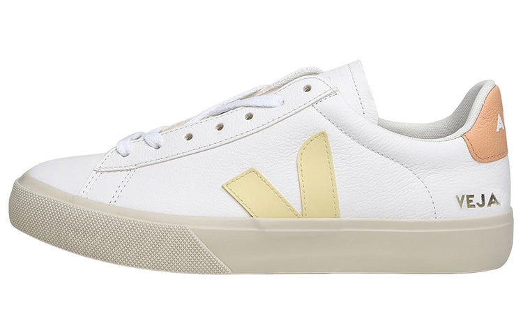 Кроссовки Veja Campo Chromefree Lace-Up Sneakers 'White Yellow Oragne' CP0503140, белый — фото 2