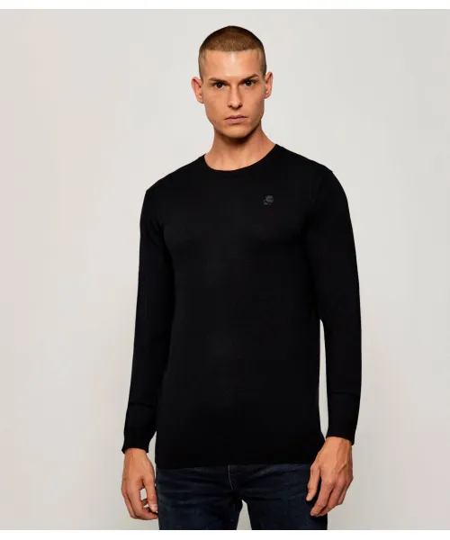 

Шерстяной свитер Slim fit Karl Lagerfeld, черный