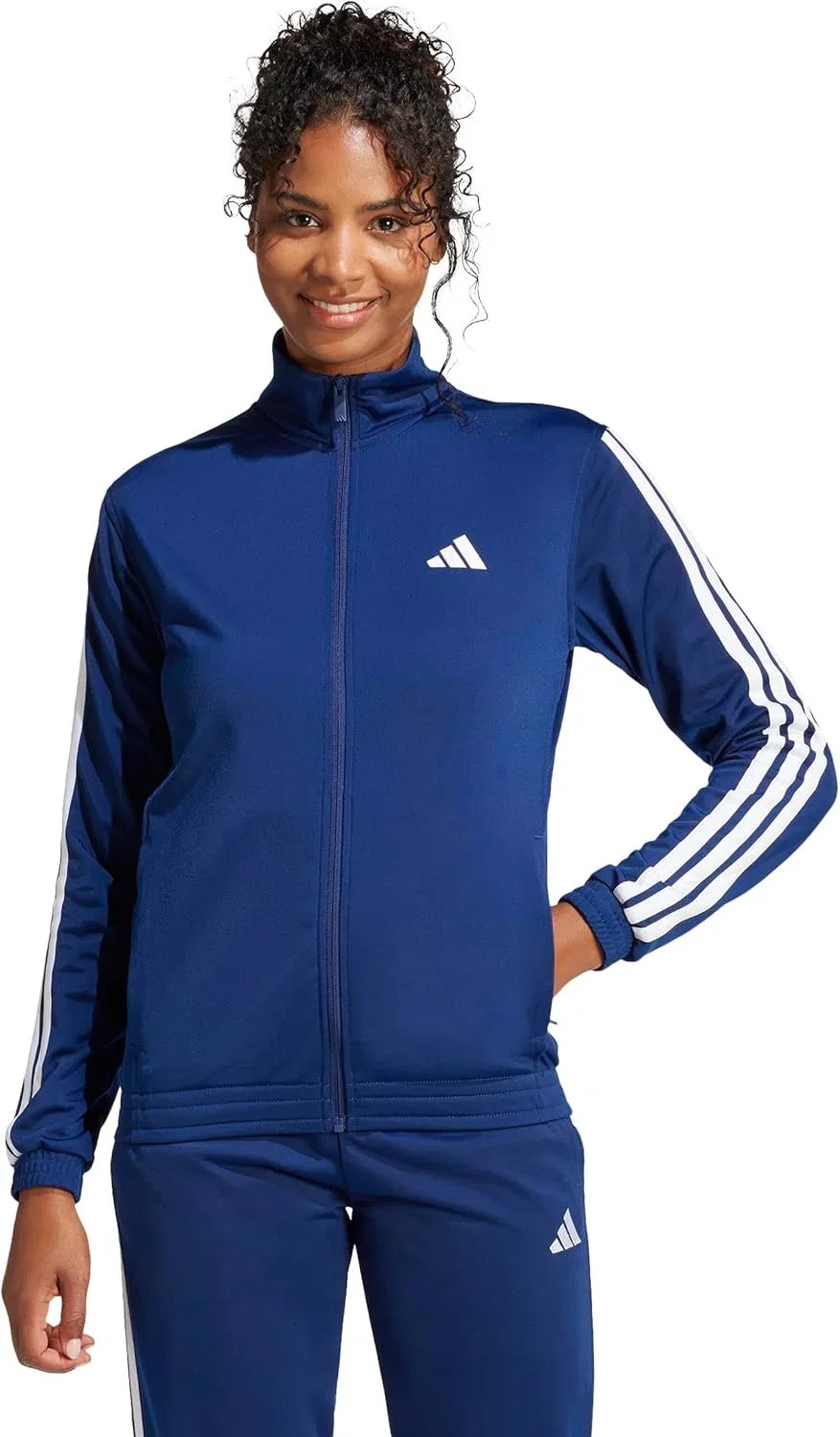 Женская куртка-тренч adidas, 3-Stripes, Dark Blue/White