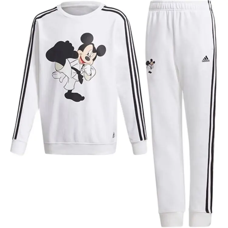 Детская белая футболка Disney Casual Sportswear Adidas для детей 3-7 лет — фото 2