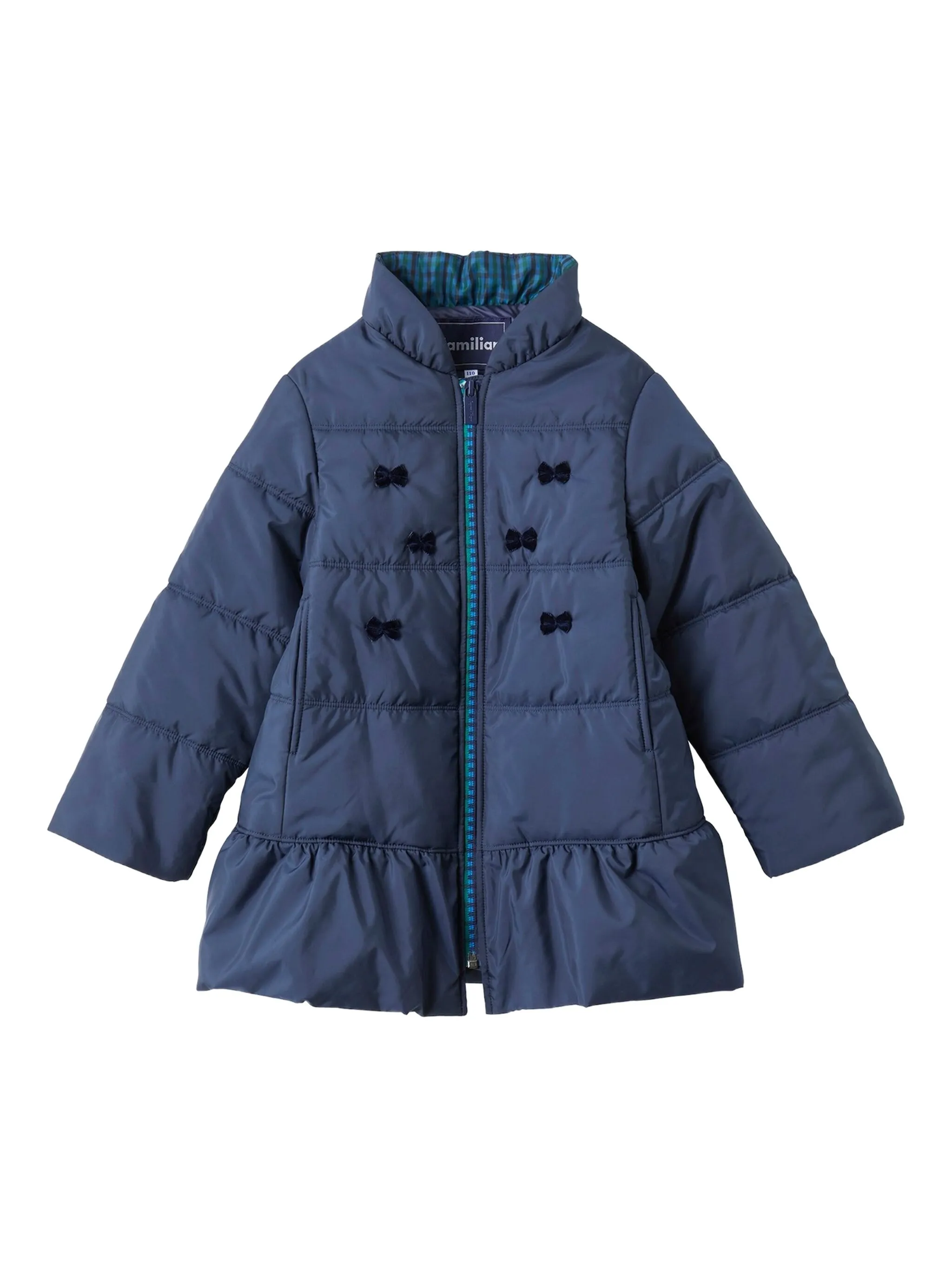 

Пальто с оборками и бантом Familiar, синий