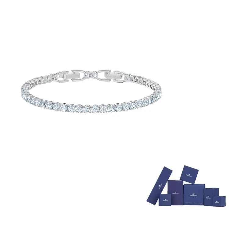 

Теннисные браслеты Deluxe Crystal Unisex Swarovski, серебряный