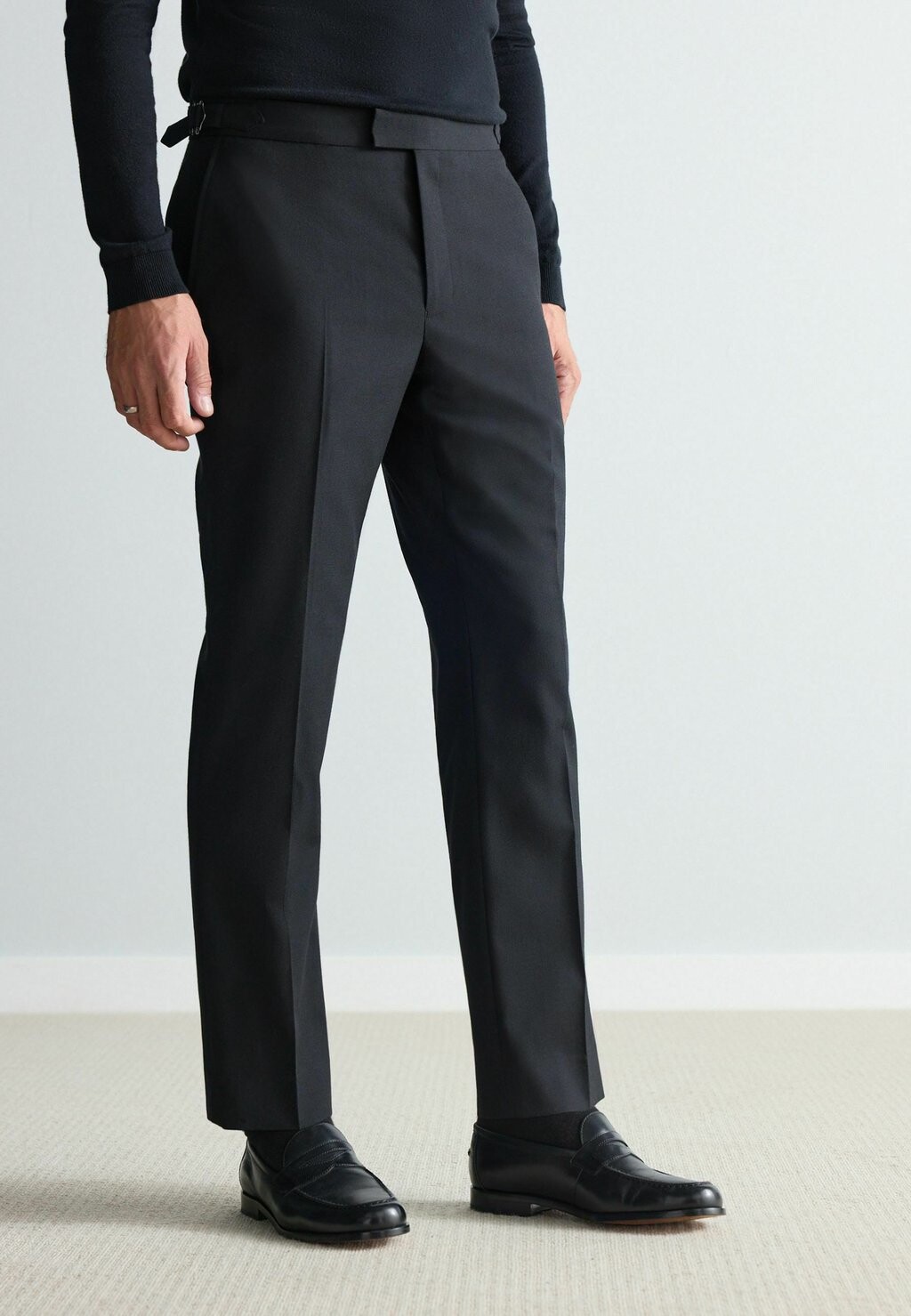 Брюки REGULAR FIT SIGNATURE TEXTURED ITALIAN Next, черный — фото 3