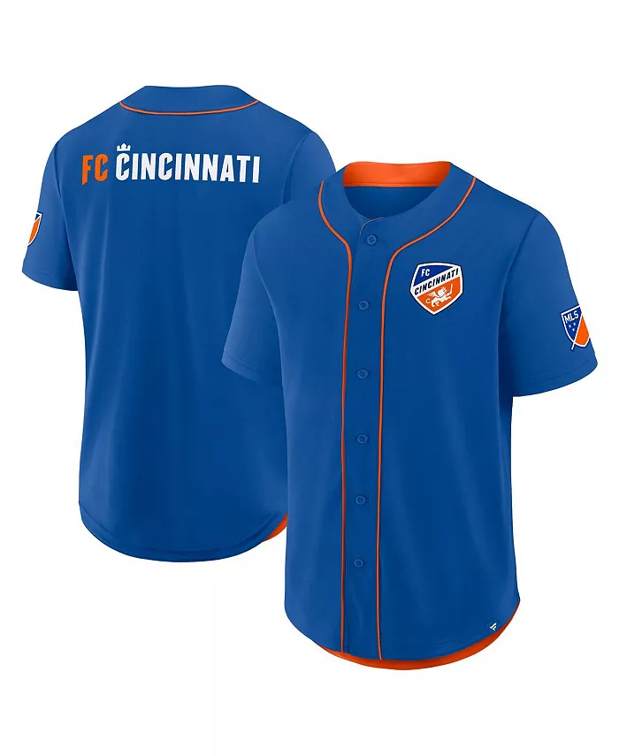 

Мужская синяя бейсбольная джерси FC Cincinnati Injury Time Fanatics
