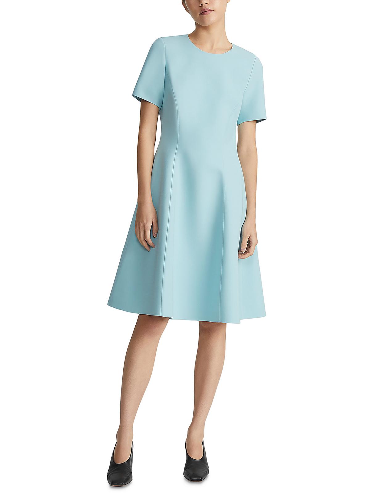 

Женское шерстяное мини-платье длиной до колена Lafayette 148 New York, цвет sea grass