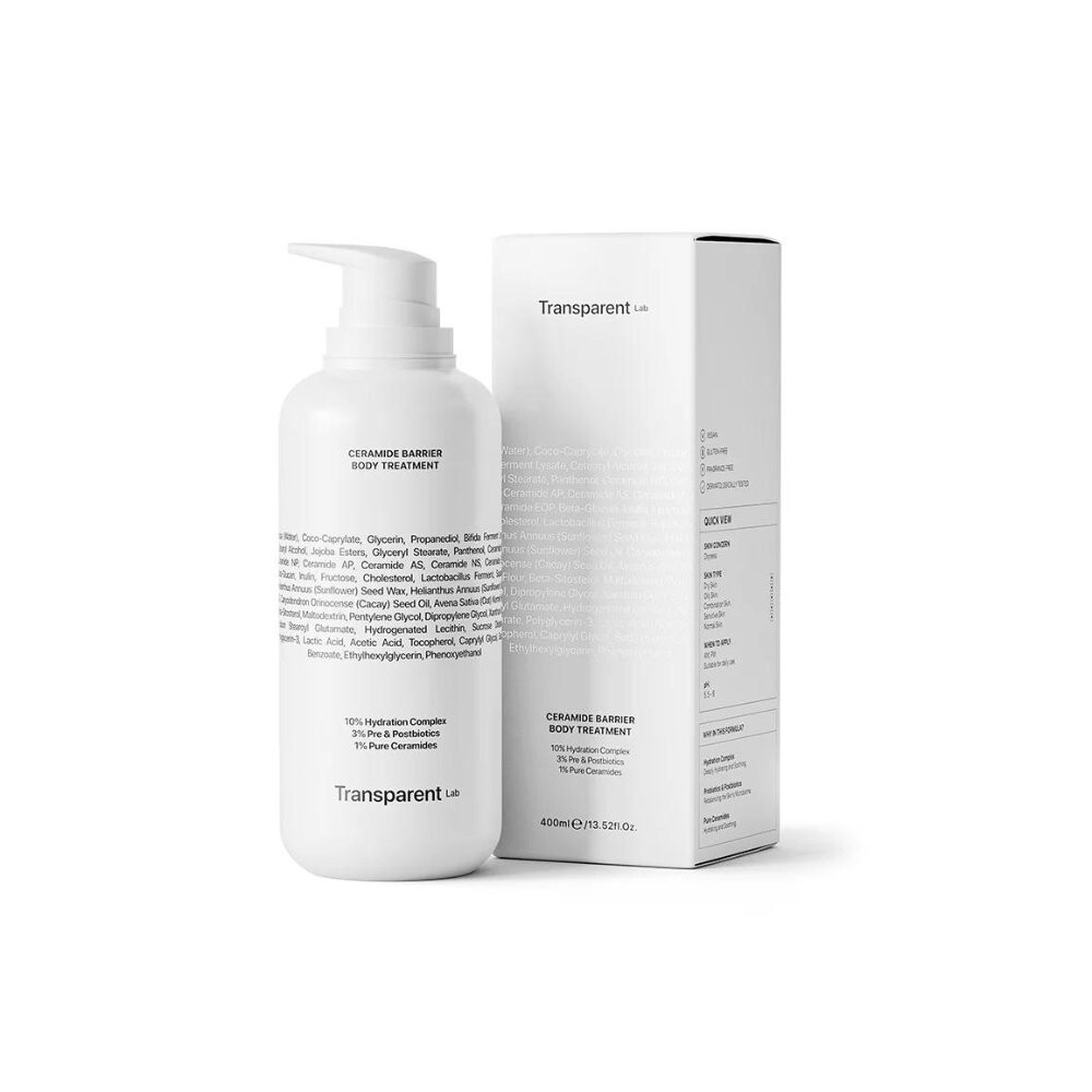 Transparent Lab, Ceramine Barrier Body Treatment, Уход за телом с керамидами, 400 мл Inna marka — фото 2