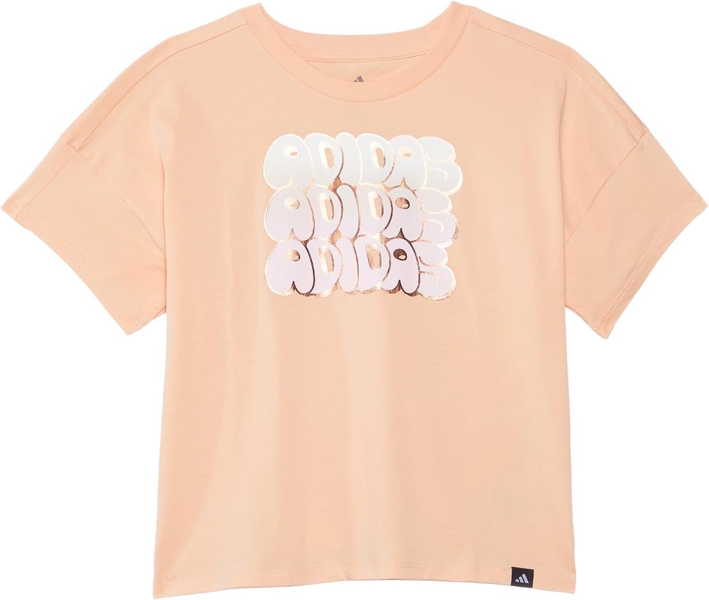 

Футболка adidas Kids Drop Shoulder Tee, цвет Powder Coral