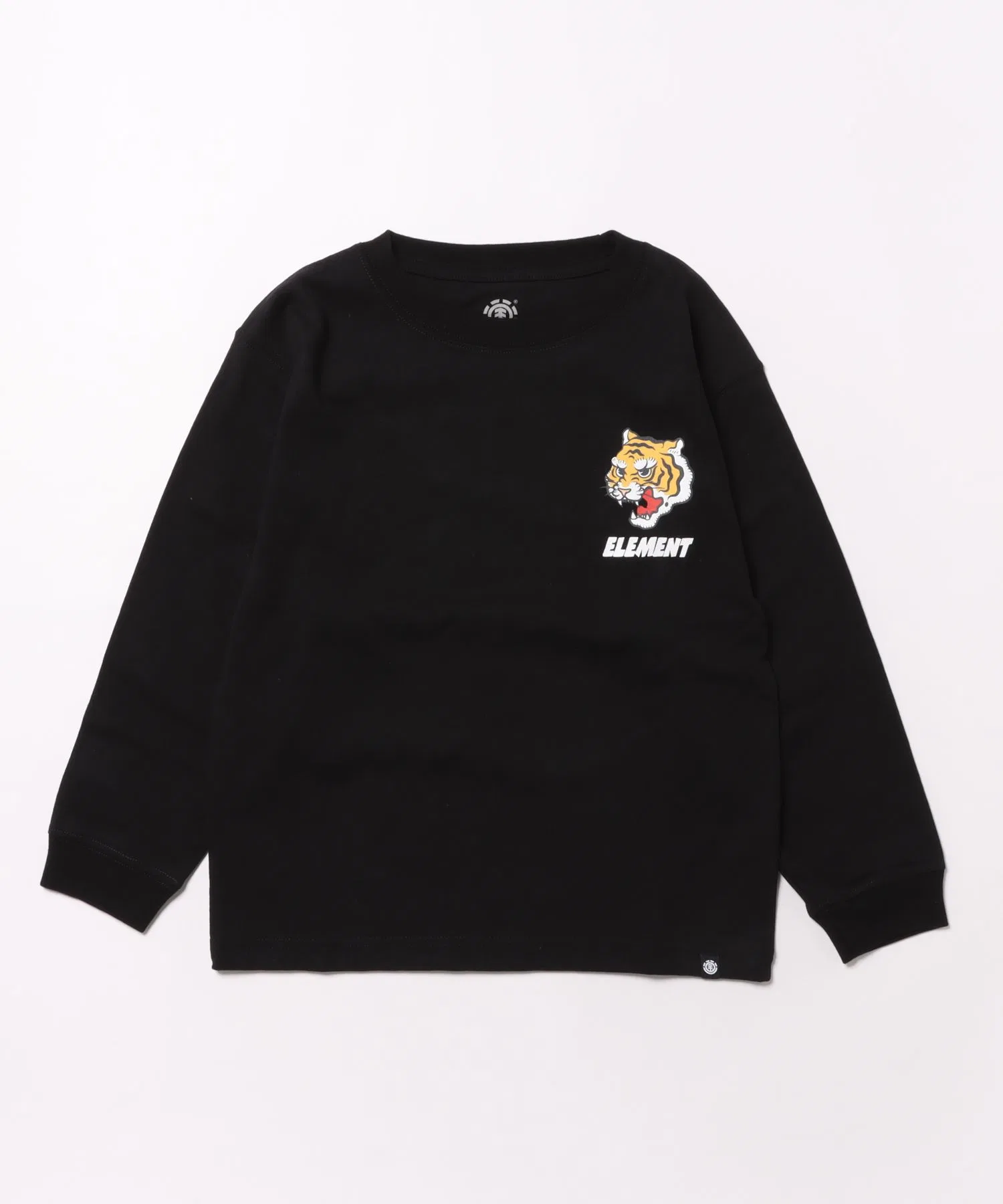 Детская футболка ELEMENT DOVE TIGER LS YOUTH с длинным рукавом чёрная