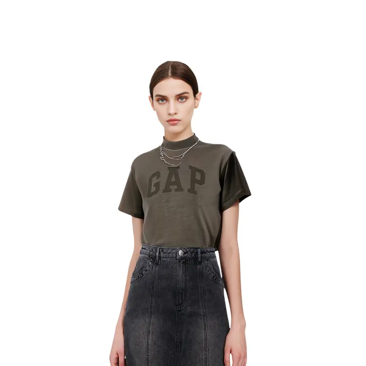 Футболка Yeezy Gap Engineered by Balenciaga Dove, коричневый — фото 3