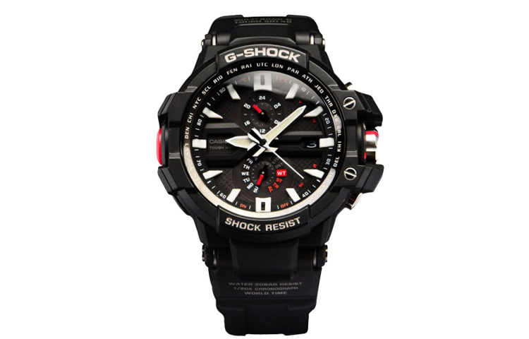 

CASIO Часы G SHOCK Collection Aviation Collection Quartz Movement Resin Strap Watch Men's Watch Black Dial, Black Dial