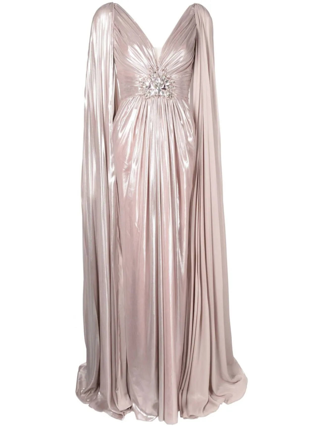 

Jenny Packham платье Celia с рукавами-кейпом, розовый