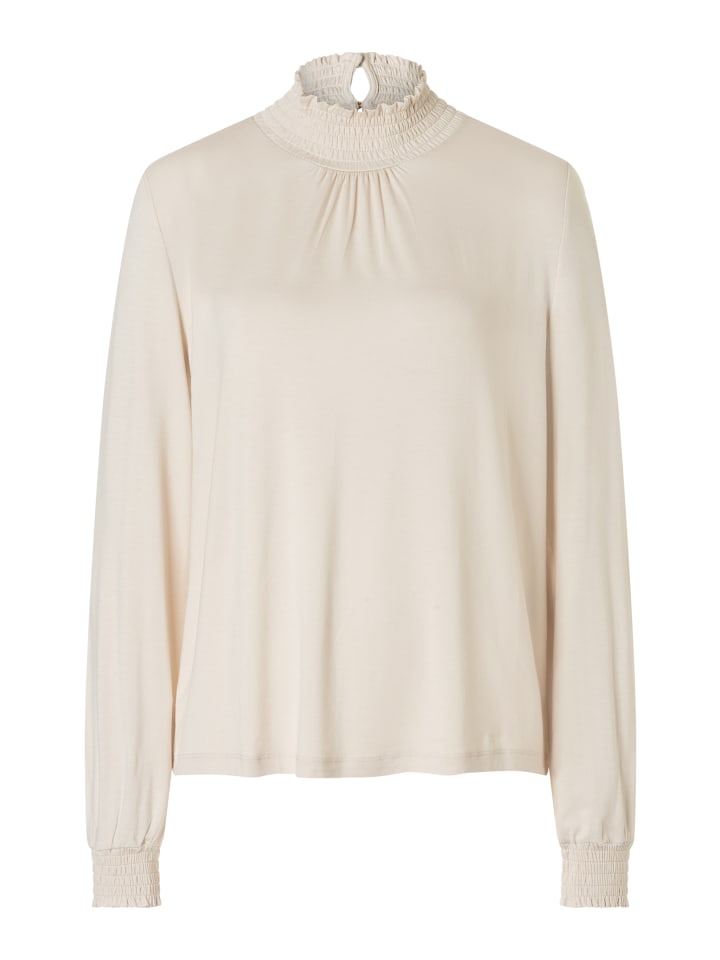 

мягкая эластичная блузка-рубашка в пудрово-кремовом цвете More & More