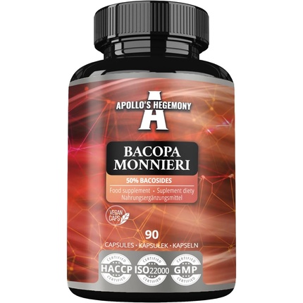 

Экстракт Bacopa Monnieri 500 мг Высококонцентрированный экстракт Brahmi 50% бакозидов Apollo's Hegemony