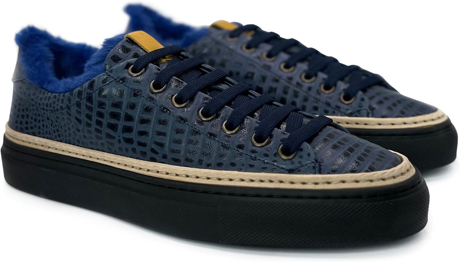 

Мужские кроссовки бренда STEEN с эко-мехом Steen Brand, синий/синий/темно-синий