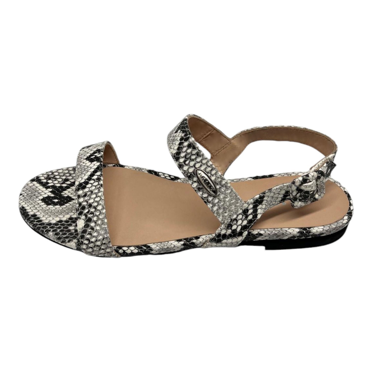 Женские кожаные сандалии Bally Carlas 6234088 с анималистичным принтом, размер 6, цвет multi — фото 4
