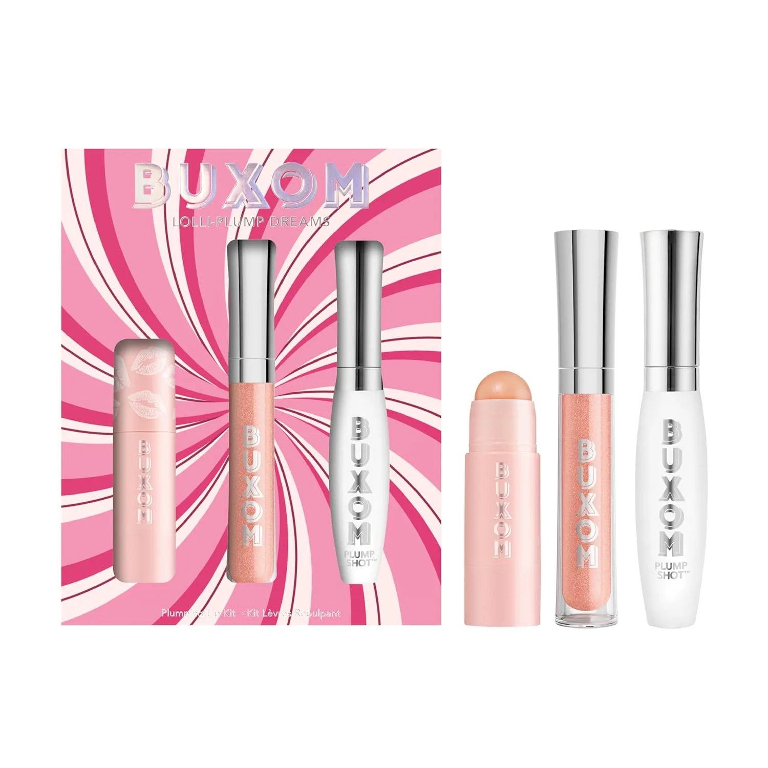 Buxom Power-Full Plumping Lip Balm, тонирующий бальзам для губ, увлажняющий бальзам для губ, увлажняющее и разглаживающее средство для губ с пептидами, не тестируется на животных., Filler, Celeste, Big O