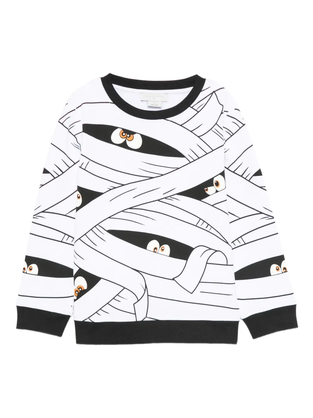 

Толстовка с принтом мумии Stella McCartney Kids, белый