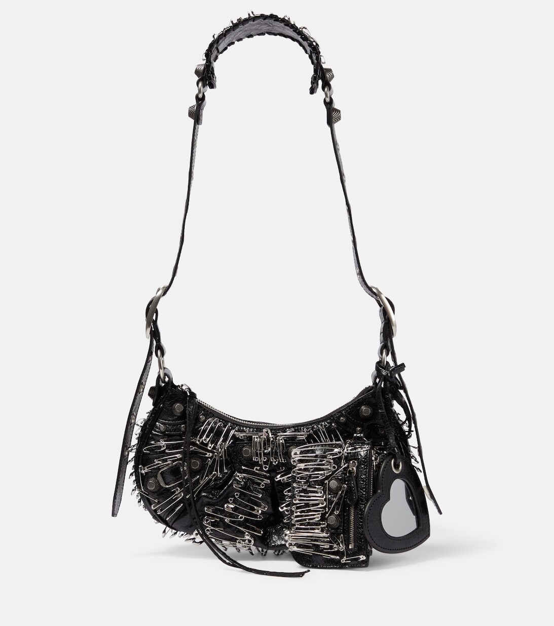 

Кожаная сумка через плечо Le Cagole XS Balenciaga, черный
