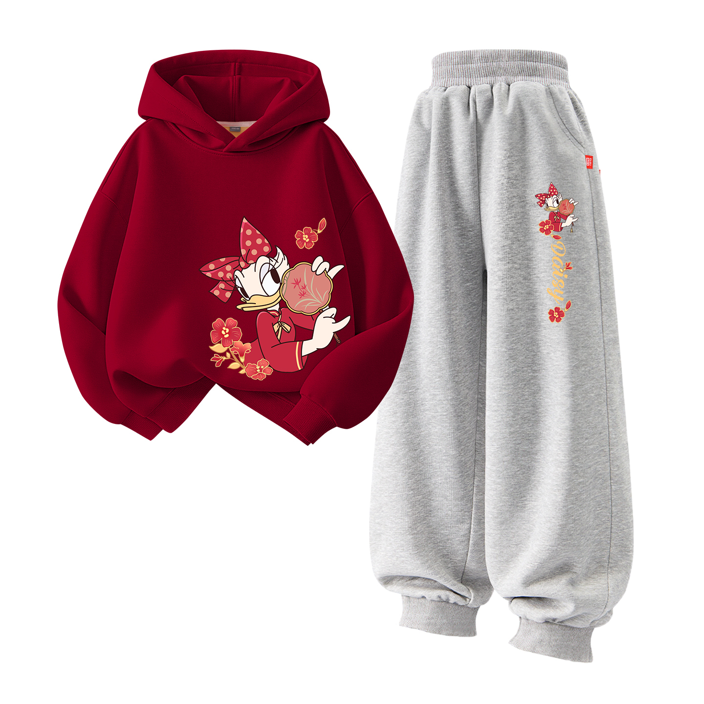 

Детская повседневная спортивная одежда Disney, [thickened and fleece-lined]di tuan fan dai_right bottom бордовый+di tuan fan dai k серый
