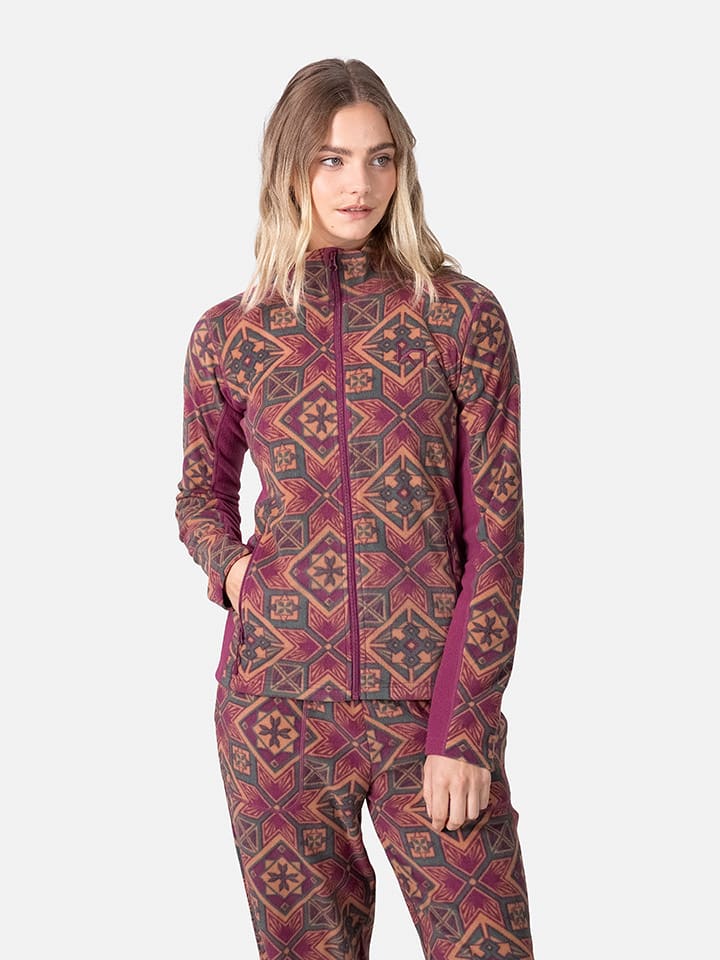 

Флисовая куртка Ольга лилово-абрикосового цвета KARI TRAA