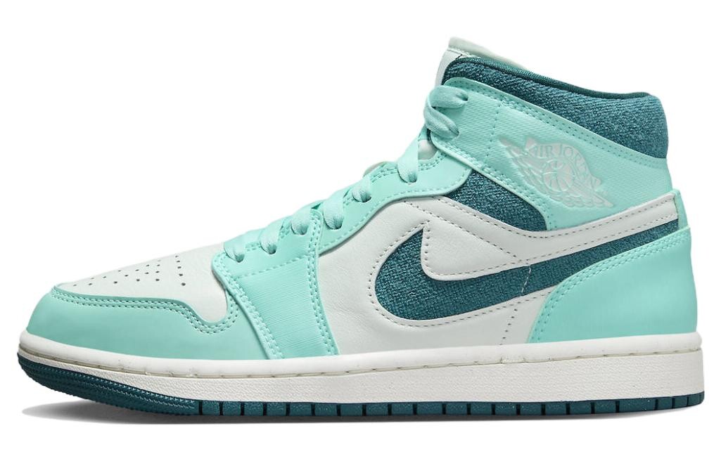 Кроссовки JORDAN 1 Mid Chenille Bleached Turquoise Women's