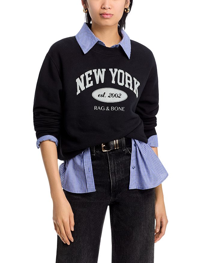 

NY Колледж Свитшот rag & bone, черный