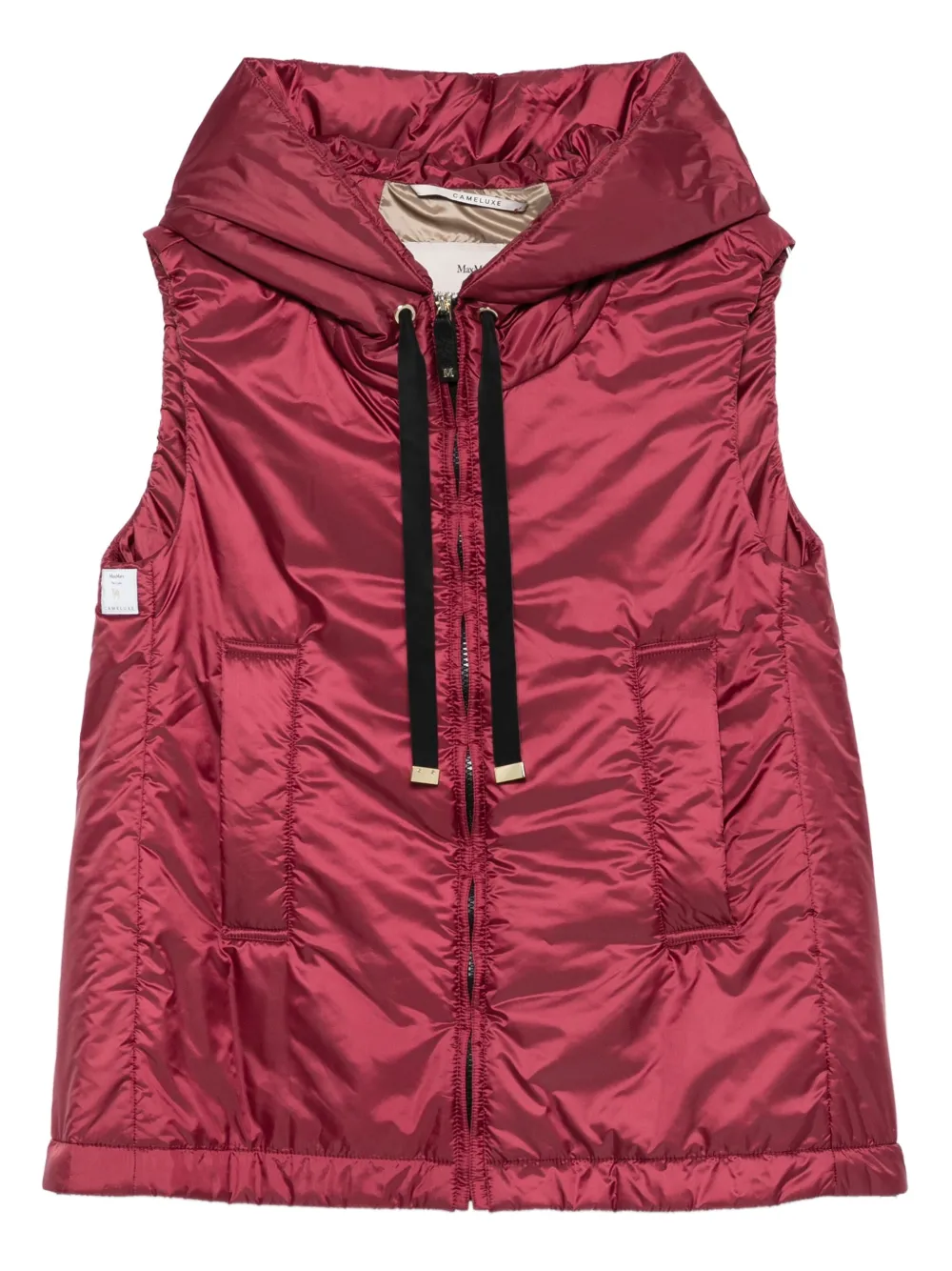 

Жилет с капюшоном Greengo MAX MARA, красный