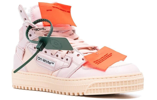 Кроссовки off-court 3.0 high-top sneakers 'pink beige' Off-White, розовый — фото 2
