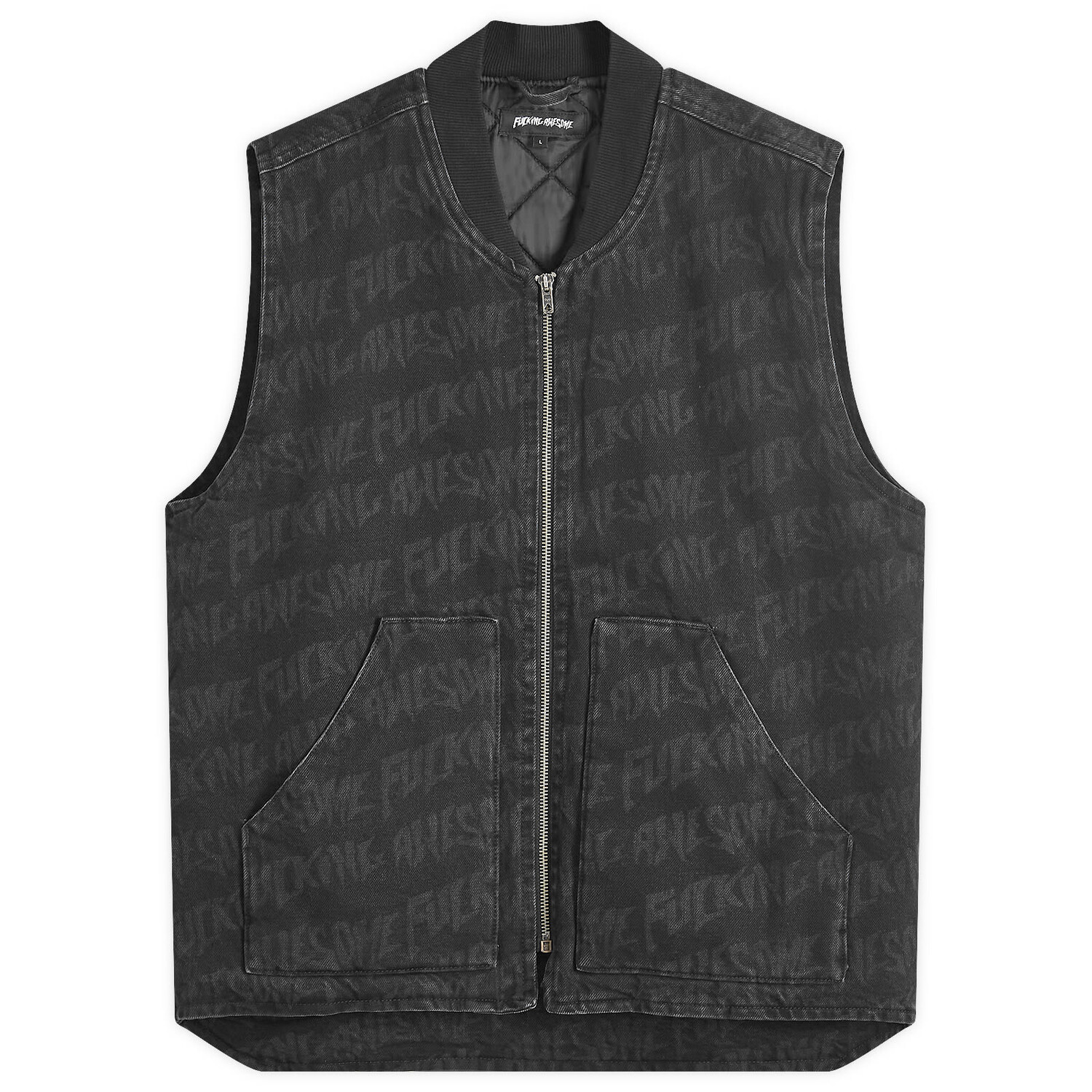 

Куртка F*cking Awesome Stamp Denim Vest, черный