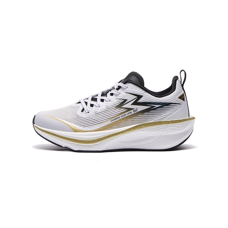 

Детские беговые кроссовки Fei Ge 1.0 unisex 361°KIDS, белый/черный/золотой