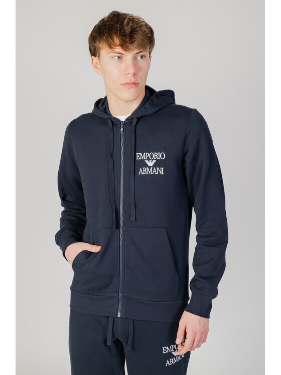 

Толстовка sweat fit Emporio Armani Underwear, синий