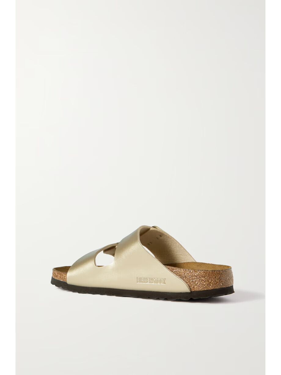 Сандалии Arizona из искусственной кожи с эффектом металлик Birkenstock — фото 3