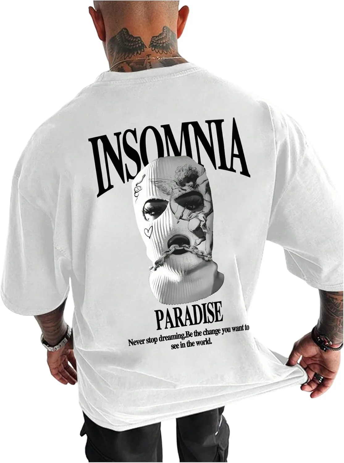 

Футболка с принтом MakeMeChic мужская