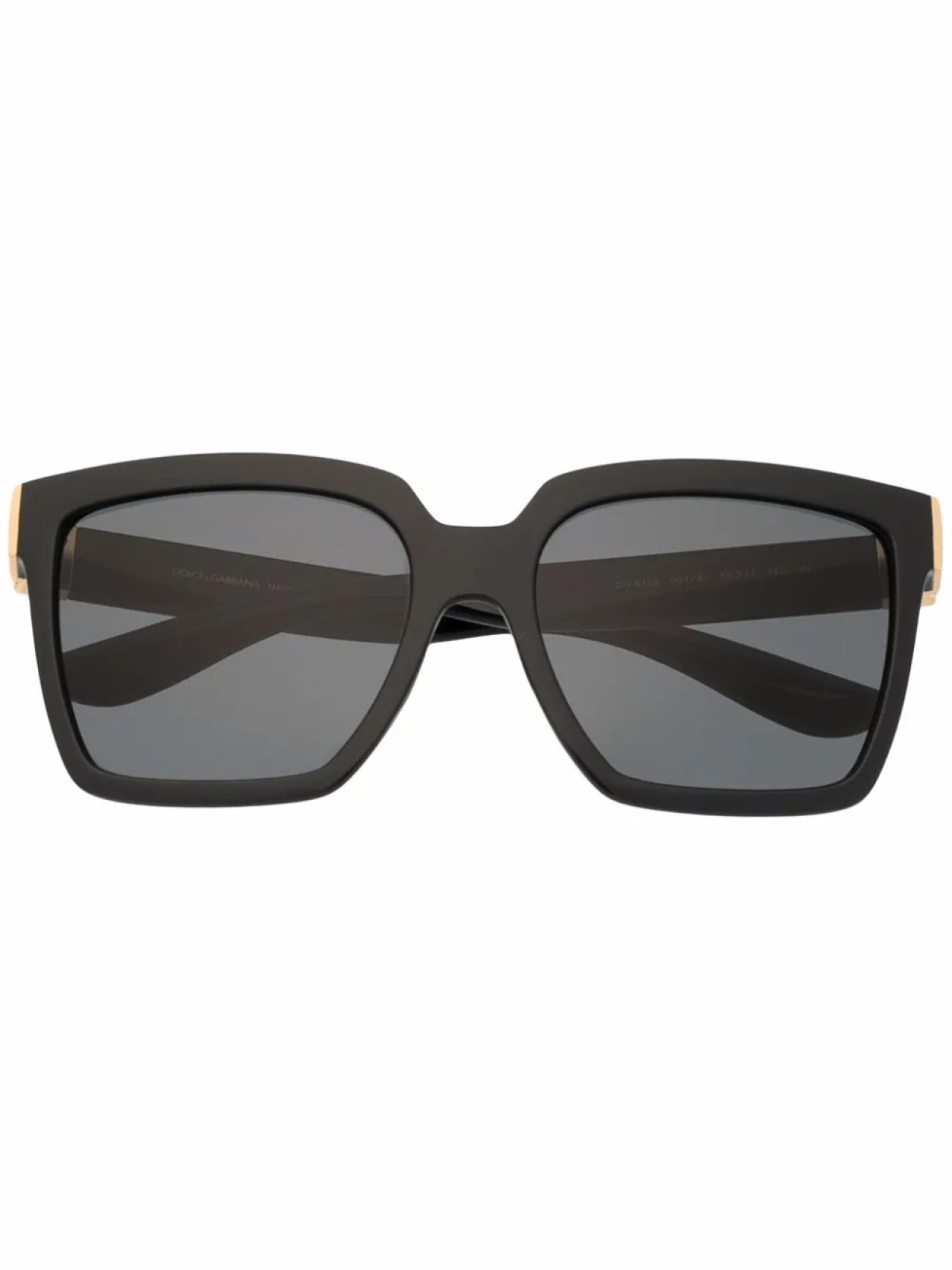 

Dolce & Gabbana Eyewear солнцезащитные очки в массивной оправе, черный