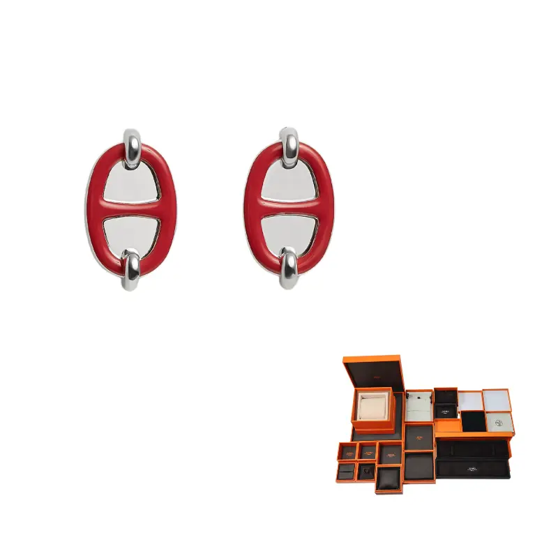 

HERMES Металлические серьги Women's Red