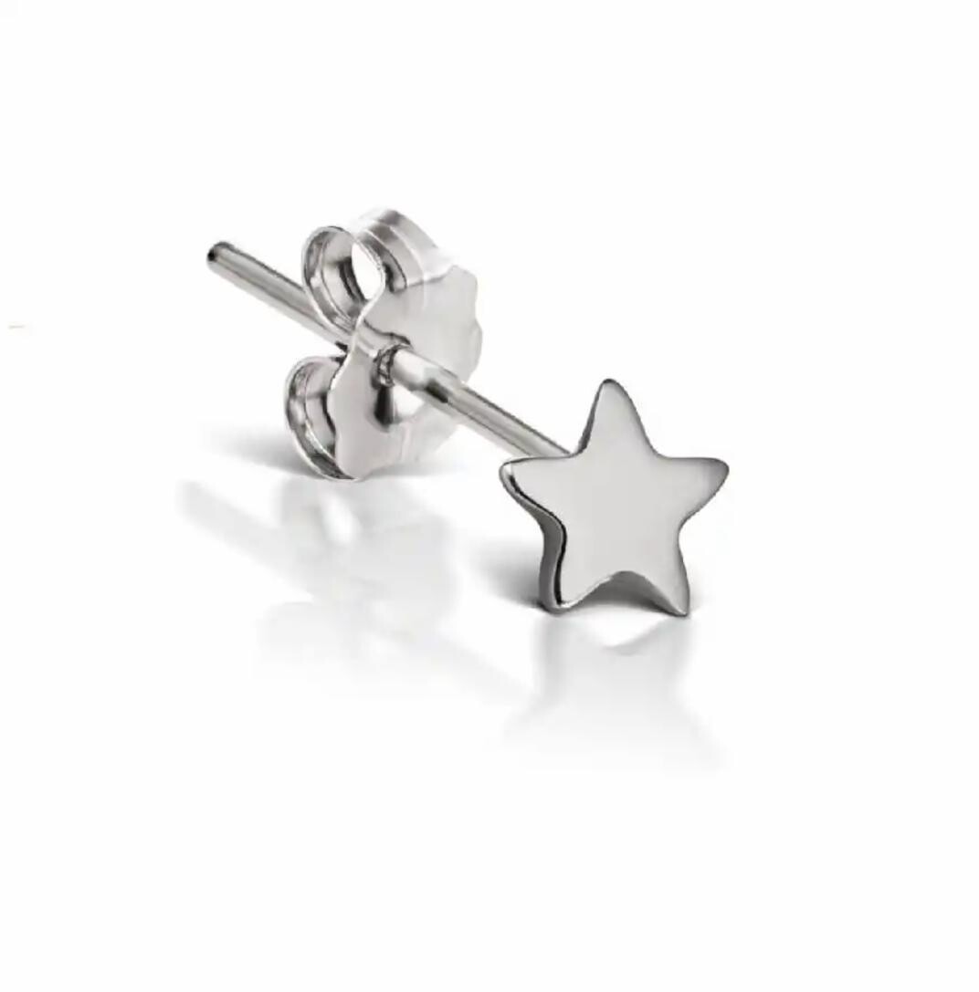 

Моносерьга Plain Star Maria Tash, серебристый
