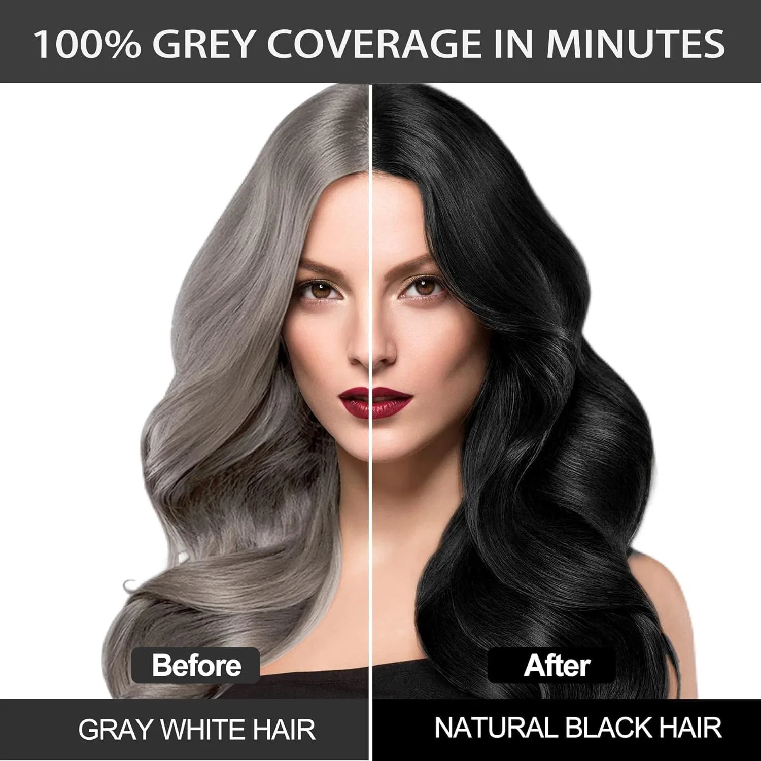 Шампунь-краска для волос 3-в-1 «Black Hair Dye» 500 мл Gemtoy, Black — фото 2